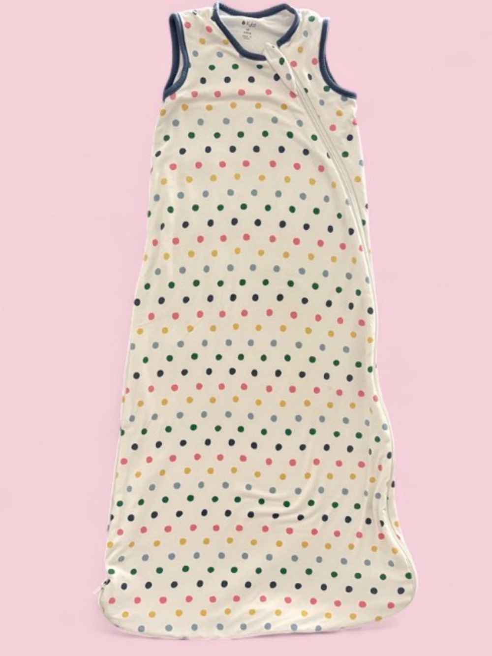 Kyte Baby White Multicolor Polka Dot Sleep Sack Medium 0.5 TOG 18-30 lbs